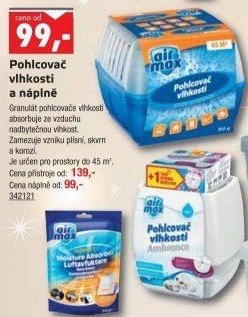 Pohlcovač vlhkosti Compact Air Max - náhradní náplň