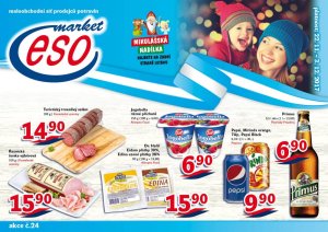 akční leták ESO MARKET 22.11.2017-3.12.2017