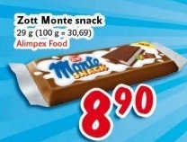 Dezert mléčný Monte Snack Zott