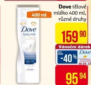 Tělové mléko Dove