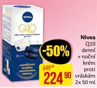 Balení krém denní a noční proti vráskám Q10 Nivea