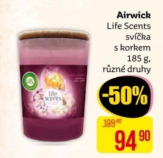 Svíčka Life Scents Air Wick