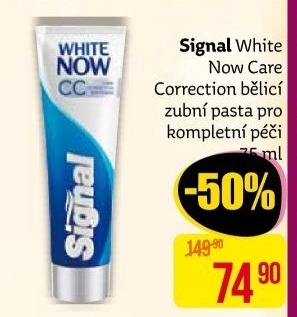 Pasta na zuby Care Correction White Now Signal