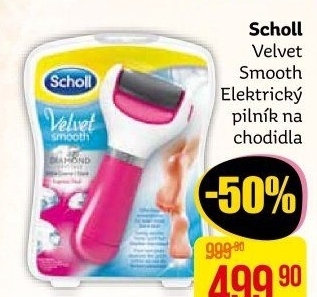 Pilník elektrický na chodidla Velvet smooth Scholl