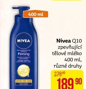 Tělové mléko zpevňující Firming Q10 Plus Nivea