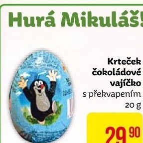 Čokoládové vajíčkos překvapením