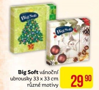 Ubrousky papírové vánoční Big Soft