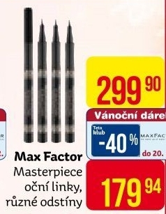Oční linky ve fixu Masterpiece Max Factor