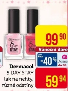 Lak na nehty 5Day Stay Dermacol
