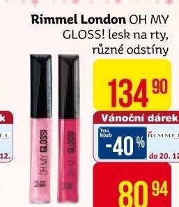Lesk na rty Oh My Gloss! Rimmel