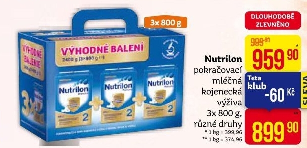Kojenecké mléko Nutrilon