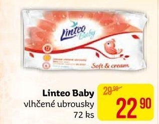 Vlhčené ubrousky dětské Linteo Baby
