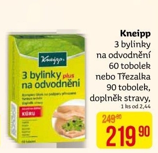 Doplněk stravy 3 bylinky na odvodnění Kneipp