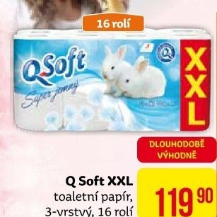 Toaletní papír 3vrstvý Q Soft