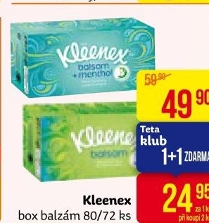 Kapesníčky papírové Balsam Kleenex - box