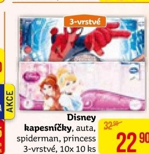 Kapesníčky papírové 3vrstvé dětské