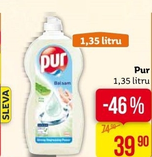 Prostředek na nádobí Pur