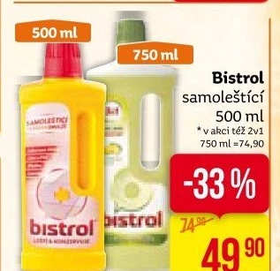 Emulze vosková samoleštící Bistrol