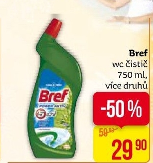 Čistič WC gelový Power Gel Bref
