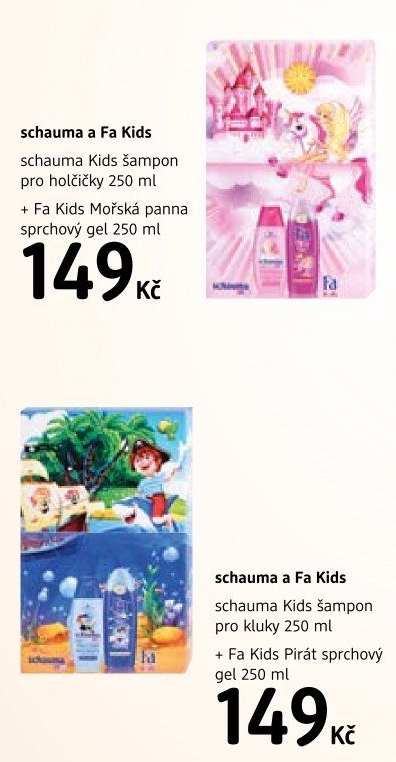Dárková kazeta dětská Fa + Schauma