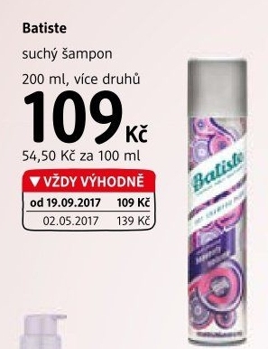 Šampon suchý Batiste