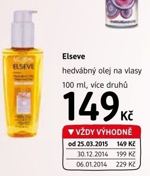 Olej na vlasy hedvábný Elséve L'Oréal