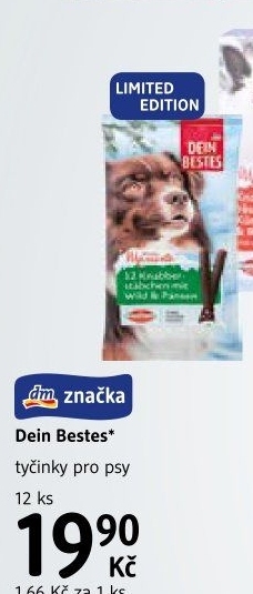 Pamlsek tyčinka pro psy Dein Bestes
