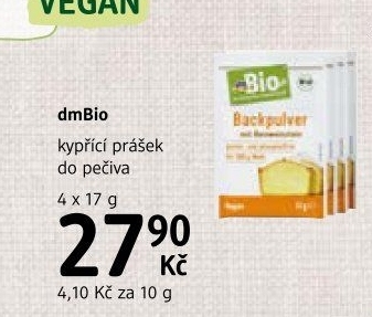 Kypřicí prášek do pečiva dm Bio