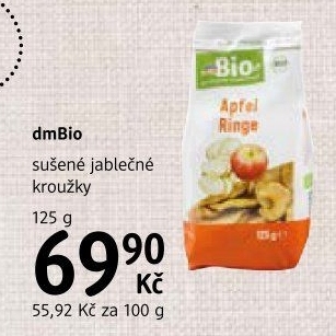 Sušené jablečné kroužky dm Bio