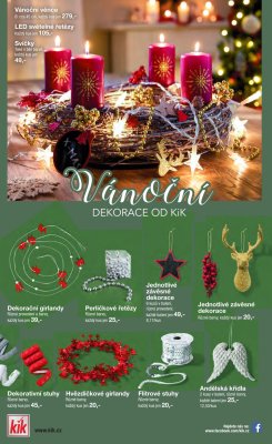akční leták Kik textil 22.11.2017-5.12.2017