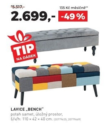 Lavice BENCH PATCHWORK