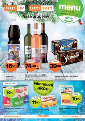 akční leták COOP 22.11.2017-5.12.2017