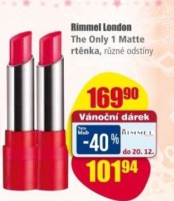 Rtěnka The Only 1 Matte Rimmel