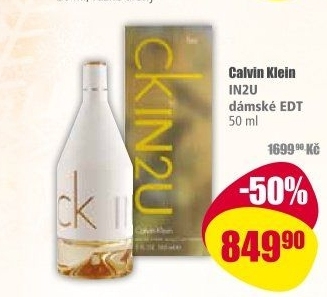 Toaletní voda dámská In2U Calvin Klein
