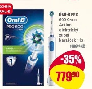 Elektrický kartáček Oral-B Pro 600 Cross Action