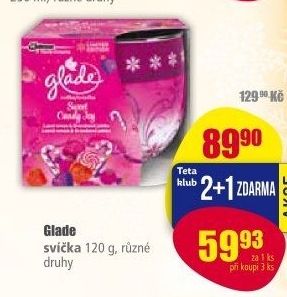 Vonná svíčka Glade by Brise