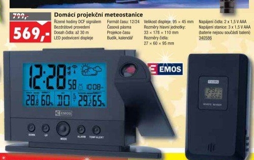 Domácí projekční meteostanice E0211 Emos