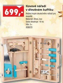 Dětský dřevěný box s nářadím