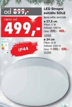 Stropní svítidlo LED Sole