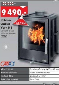 Krbová kamna York K ABX