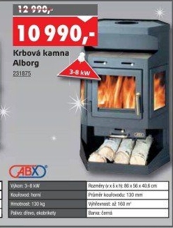 Krbová kamna Alborg ABX