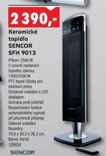 Keramické topidlo SFH 9013 Sencor