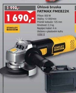 Úhlová bruska FME822K Stanley FatMax