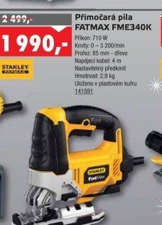 Přímočará pila FME340K Stanley FatMax