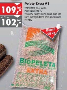 Pelety na topení Extra Ekoenergia