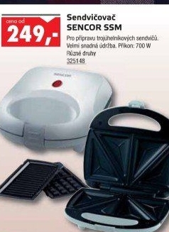 Sendvičovač SSM 1100 Sencor