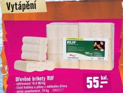 Brikety hranaté Ruf