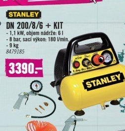 Bezolejový kompresor Stanley DN 200/8/6