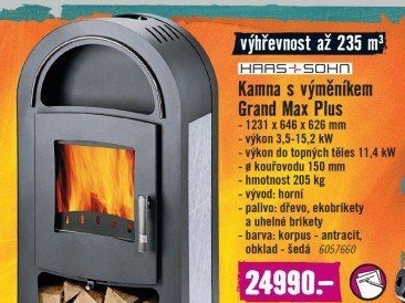 Krbová kamna Grand Max Plus Haas + Sohn