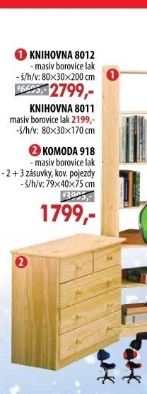 Knihovna 8012 lakovaná